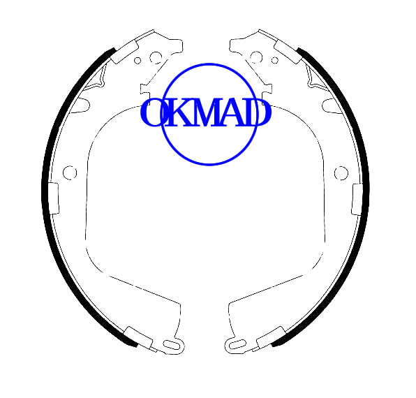 Conjunto de sapatas de freio a tambor Chevrolet COLORADO GMC CANYON FMSI:1643-S959 OEM:19207735